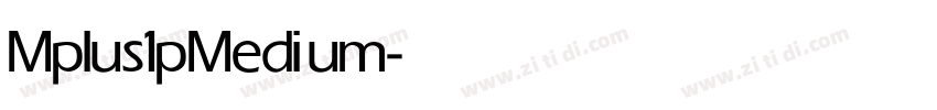 Mplus1p Medium字体转换